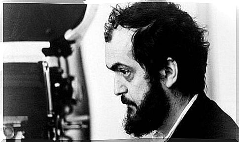 Black and white image of Stanley Kubrick.