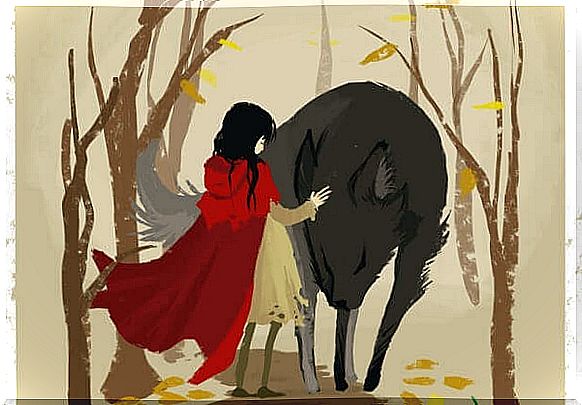 Little Red Riding Hood and the wolf