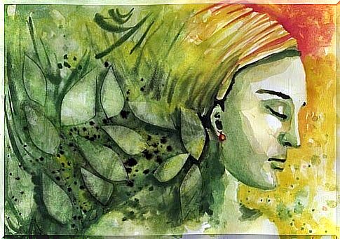 Woman in watercolor